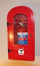 Lockable cabinet for 9kg extinguisher