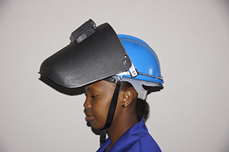 Safety cap welding helmet combo